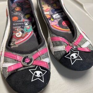 Limited Womens ASICS ONITSUKA TIGER x TOKIDOKI Bow Flats Ballet Shoes